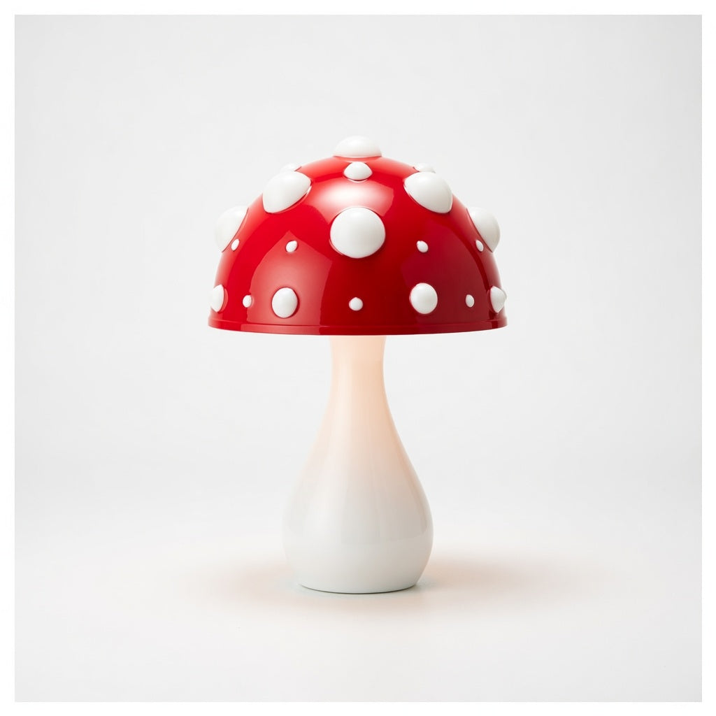 MushroomGlow | Élégante Lampe de Table Sans Fil Rechargeable LED