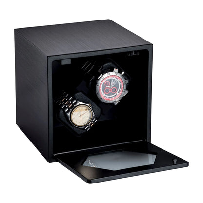 Épure | Remontoir Montre Silencieuse | Aluminium Noir Mat pour précision durable