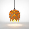 PineAura | Élégante Lampe à Suspension Naturelle pour Luminaire Chambre