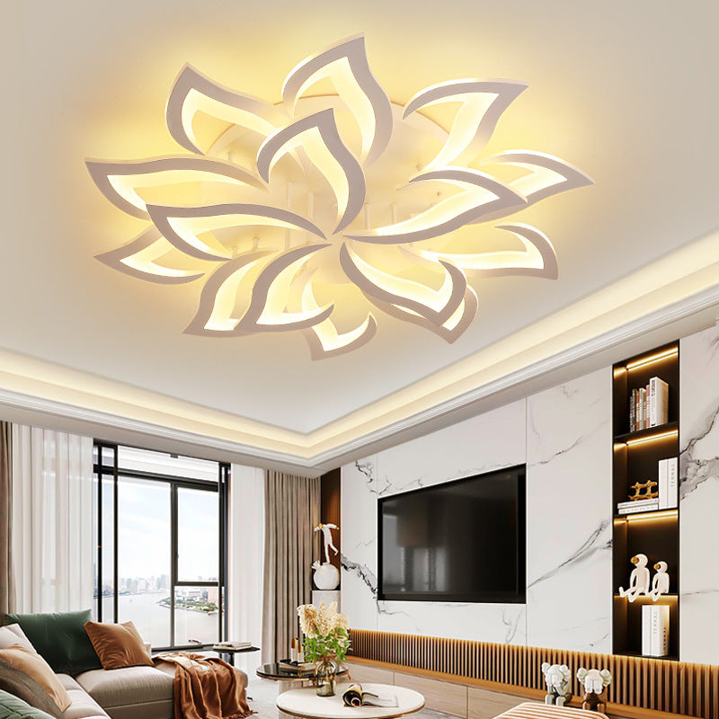 Plafonnier Design LED en Forme de Fleur avec Éclairage Dimmable | Idéal pour Salon et Chambre 13