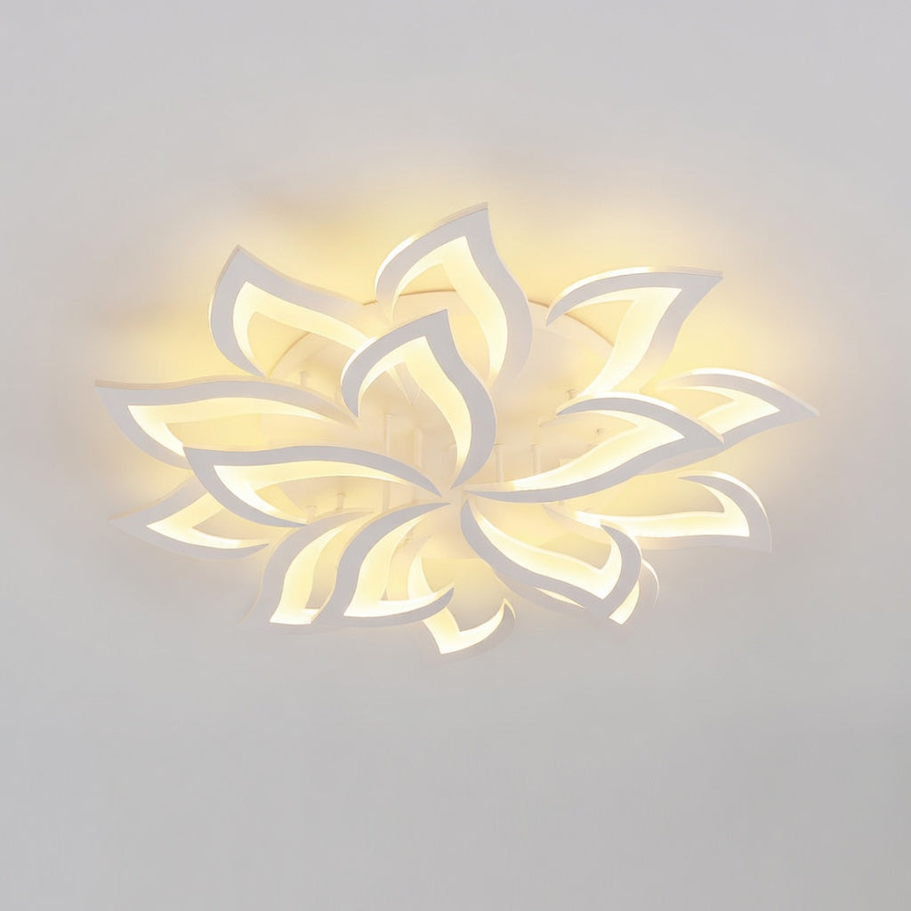 Plafonnier Design LED en Forme de Fleur avec Éclairage Dimmable | Idéal pour Salon et Chambre