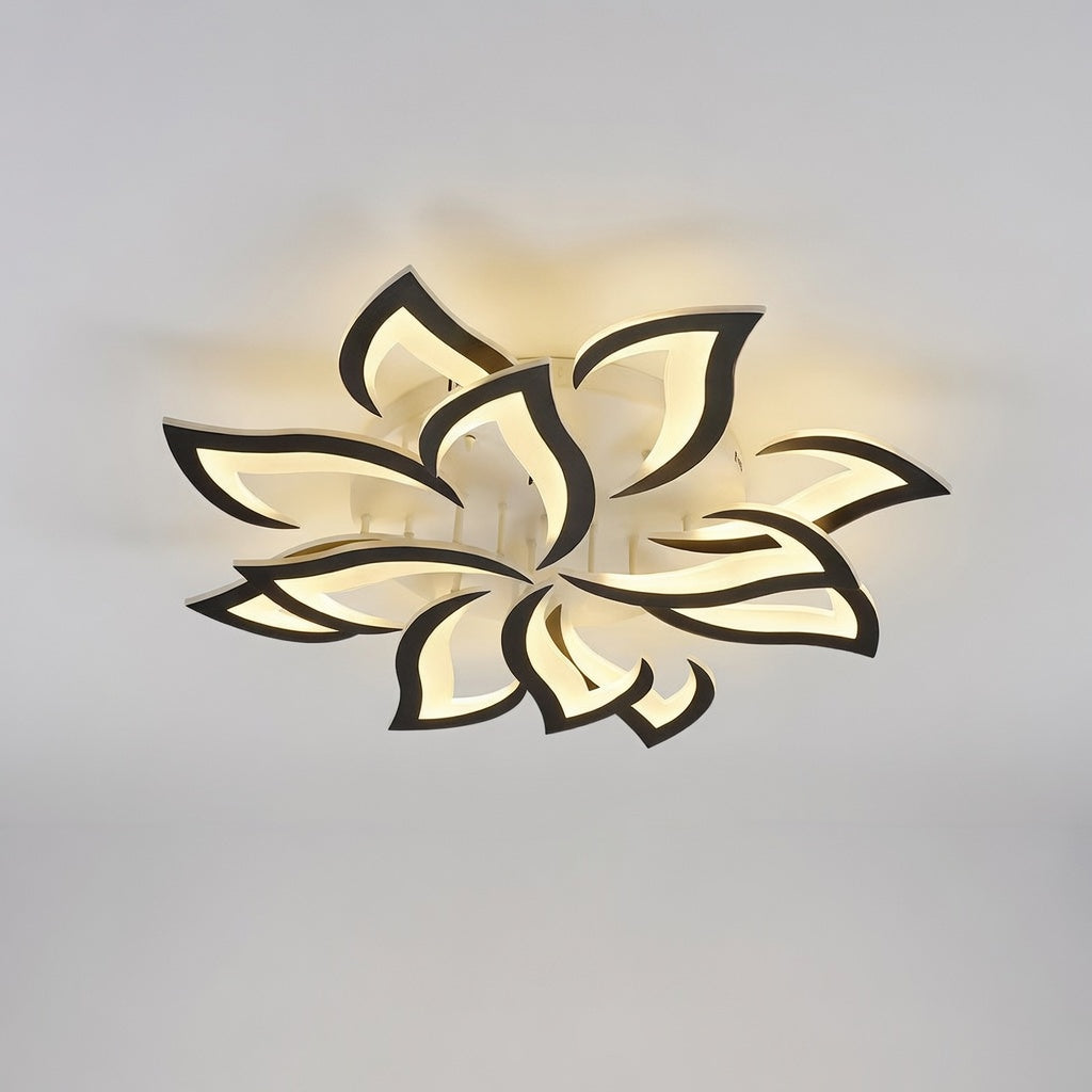 Plafonnier Design LED en Forme de Fleur avec Éclairage Dimmable | Idéal pour Salon et Chambre