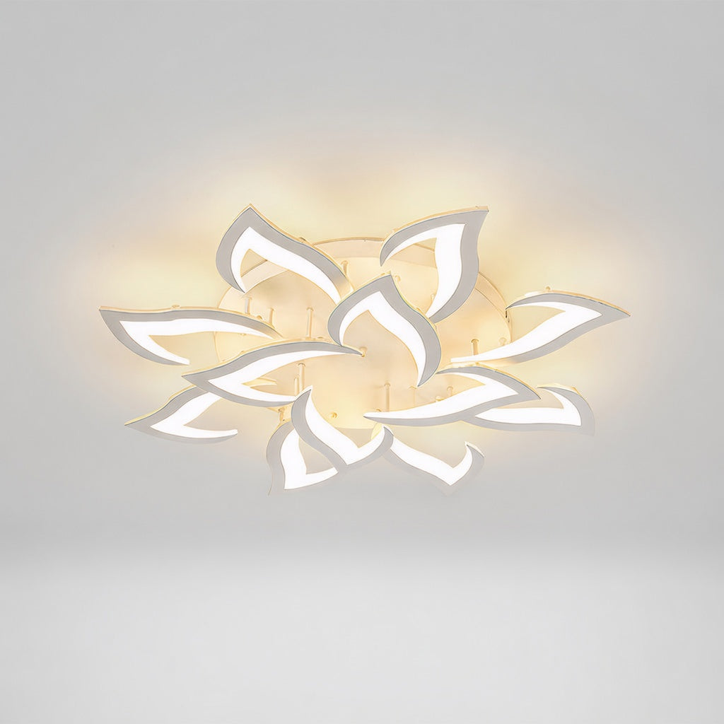 Plafonnier Design LED en Forme de Fleur avec Éclairage Dimmable | Idéal pour Salon et Chambre