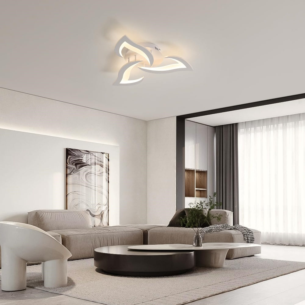 Plafonnier Design LED en Forme de Fleur avec Éclairage Dimmable | Idéal pour Salon et Chambre 17