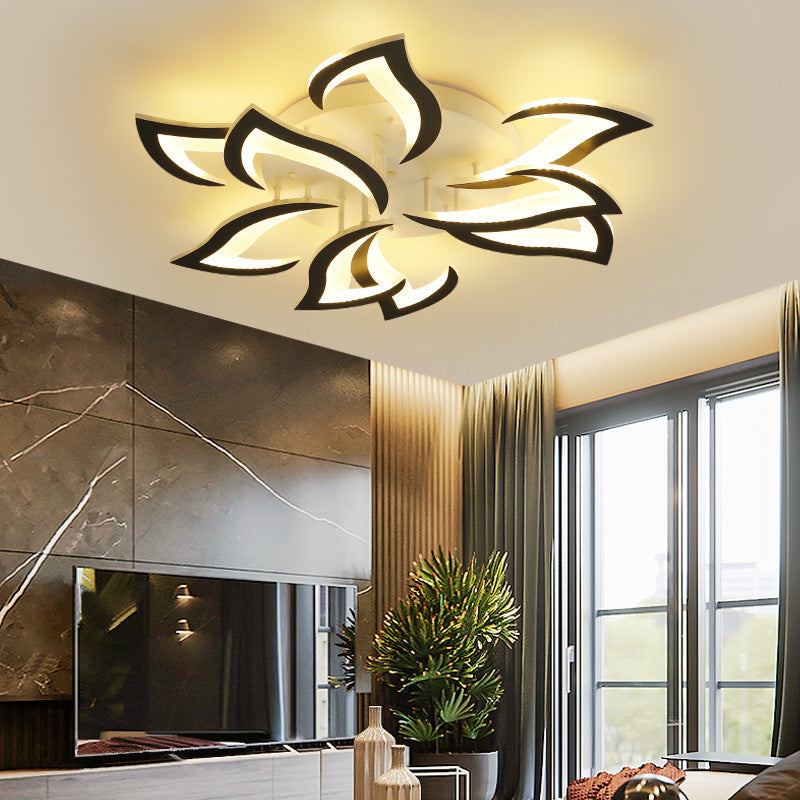 Plafonnier Design LED en Forme de Fleur avec Éclairage Dimmable | Idéal pour Salon et Chambre 18
