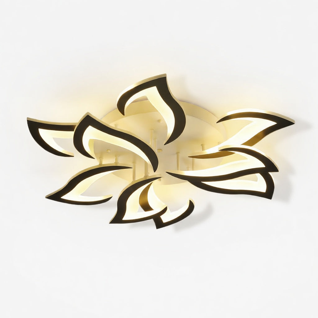 Plafonnier Design LED en Forme de Fleur avec Éclairage Dimmable | Idéal pour Salon et Chambre
