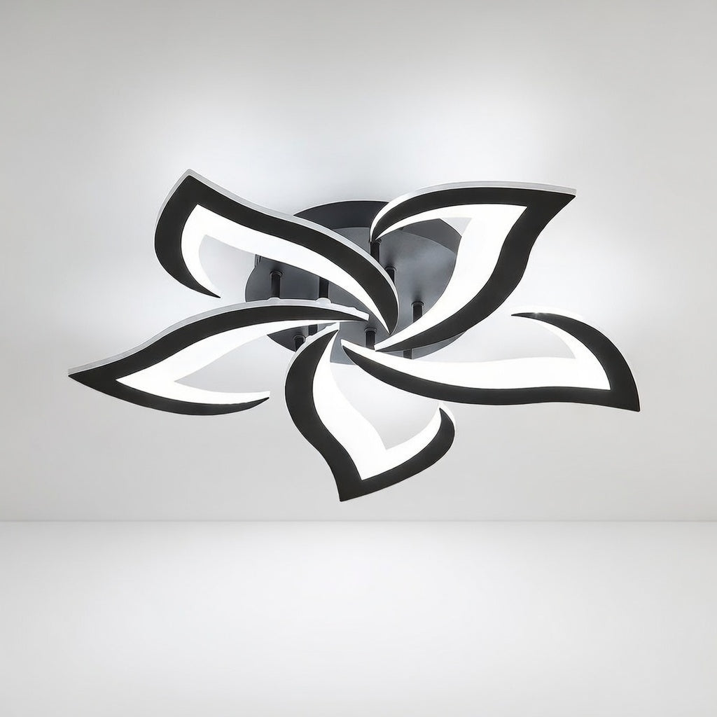 Plafonnier Design LED en Forme de Fleur avec Éclairage Dimmable | Idéal pour Salon et Chambre