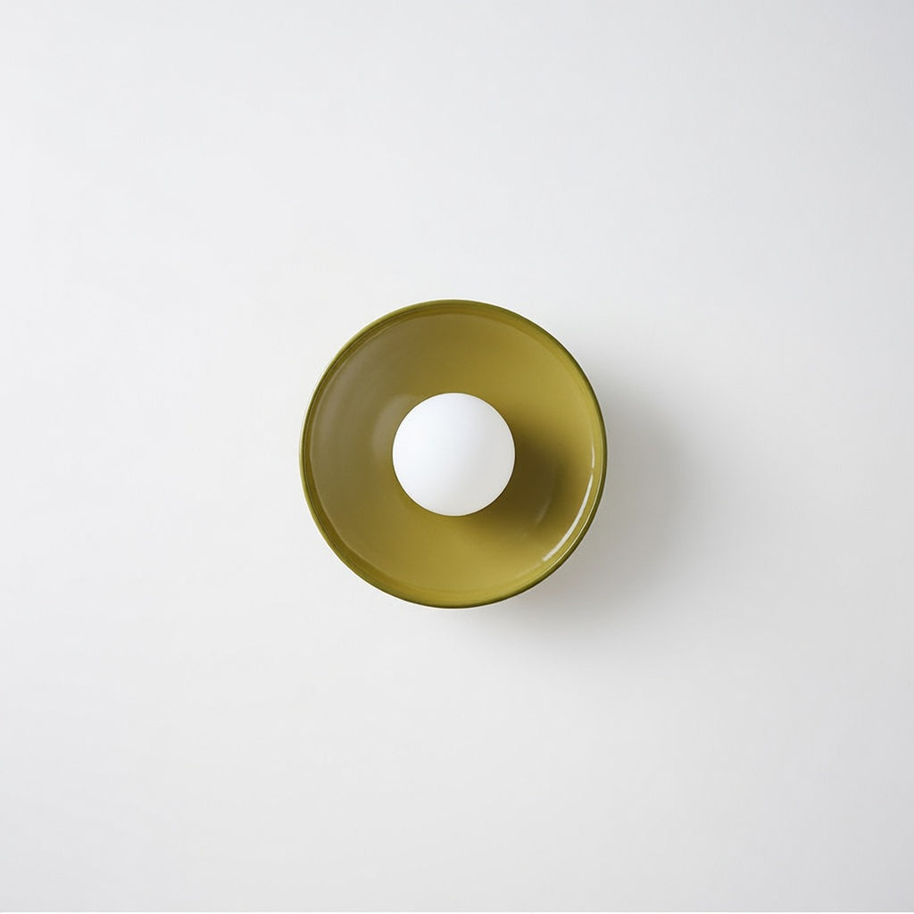 Plafonnier Design en Verre avec Éclairage Ambre | Luminaire Contemporain pour Salon et Chambre