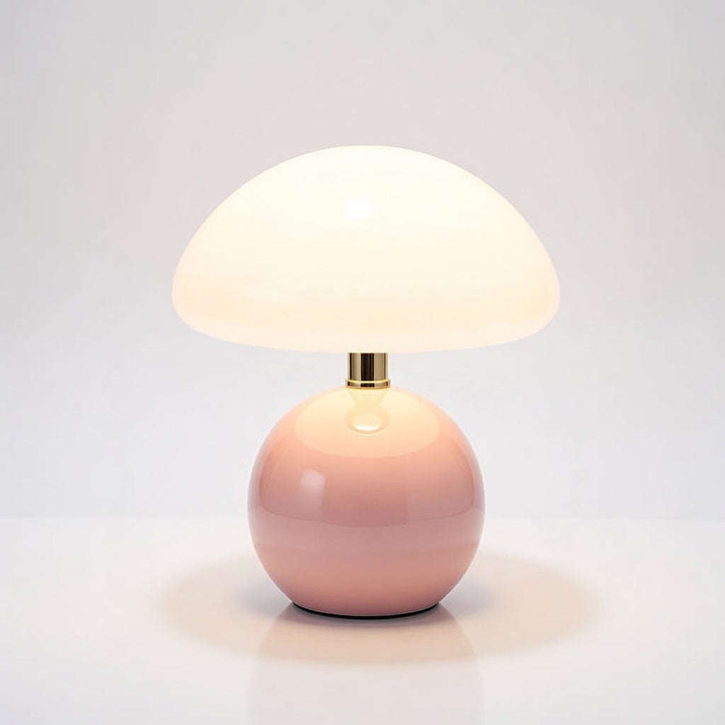RikoMushroom | Élégante Lampe de Table Compacte en Céramique Design