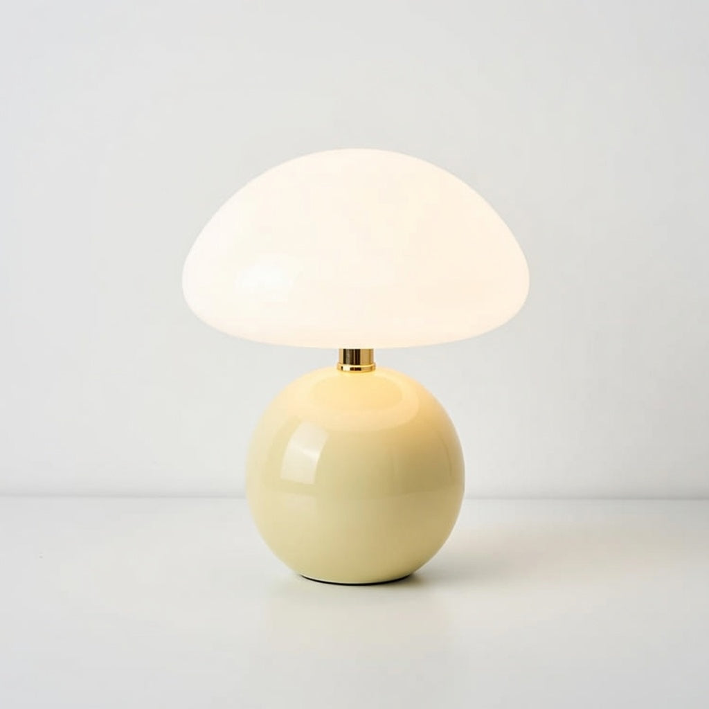 RikoMushroom | Élégante Lampe de Table Compacte en Céramique Design