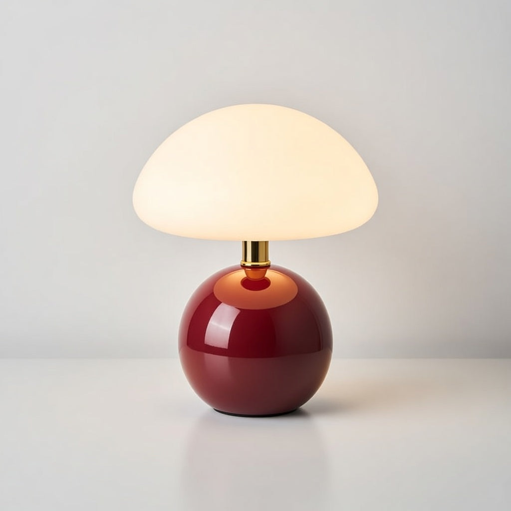 RikoMushroom | Élégante Lampe de Table Compacte en Céramique Design