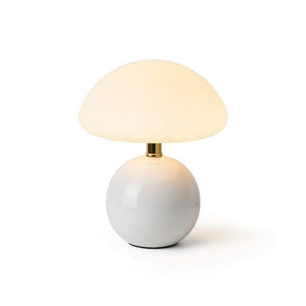 RikoMushroom | Élégante Lampe de Table Compacte en Céramique Design