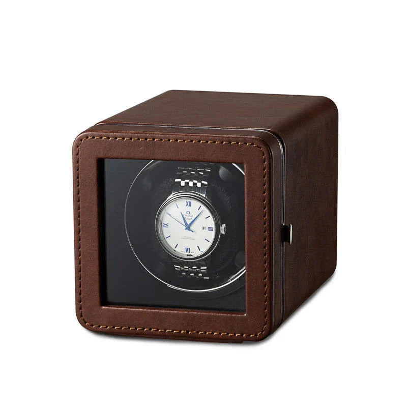 Édition | Remontoir Montre Automatique Cube Marron | Silencieux