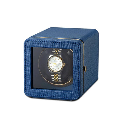 ÉlanHorloger | Remontoir Montre Cube Bleu Silencieux Mabuchi | Précision Durable
