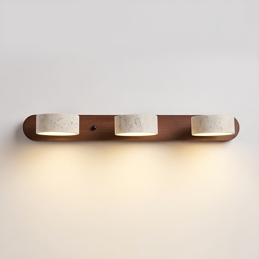 TravertineGlow | Élégante Applique Murale Design en Travertin Moderne