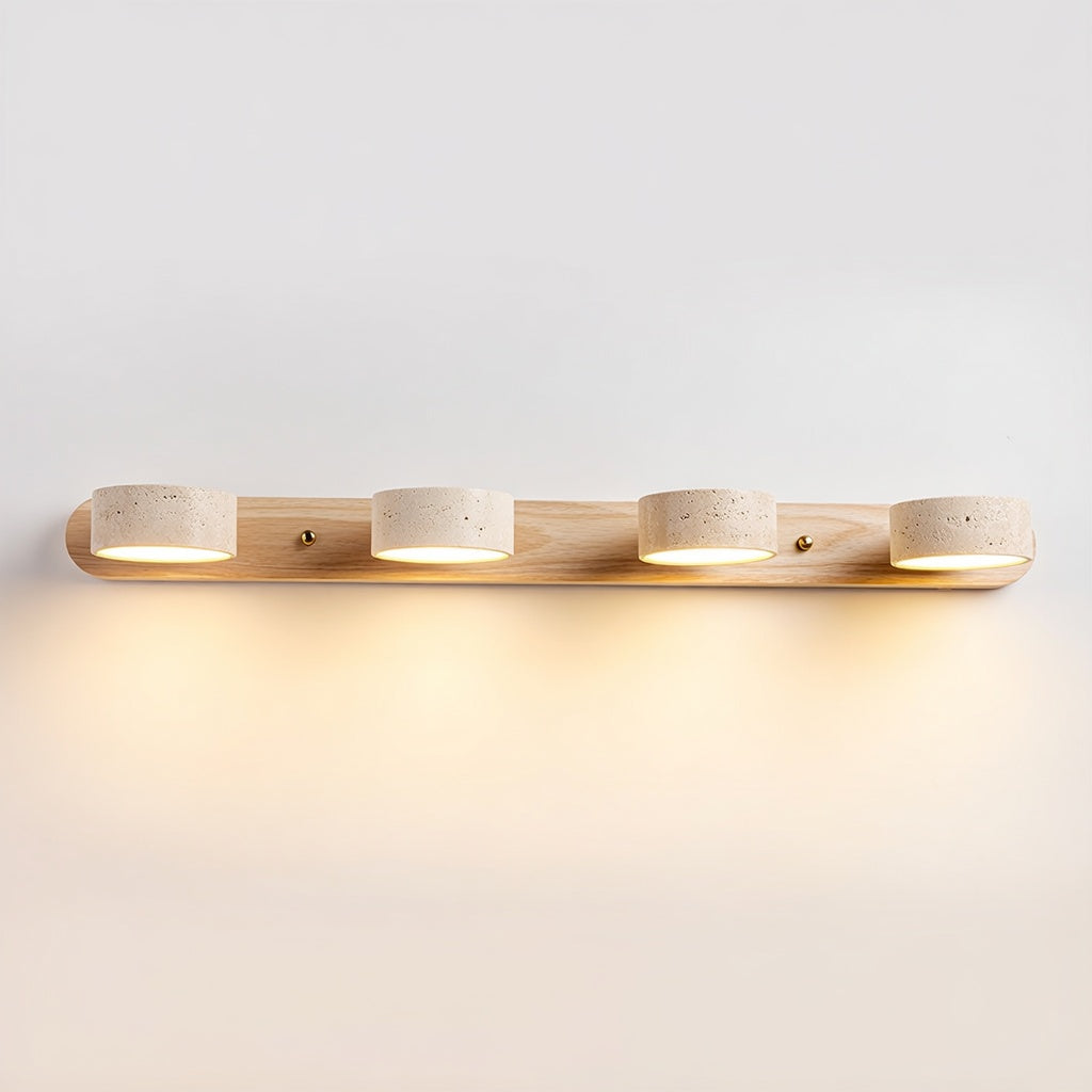 TravertineGlow | Élégante Applique Murale Design en Travertin Moderne