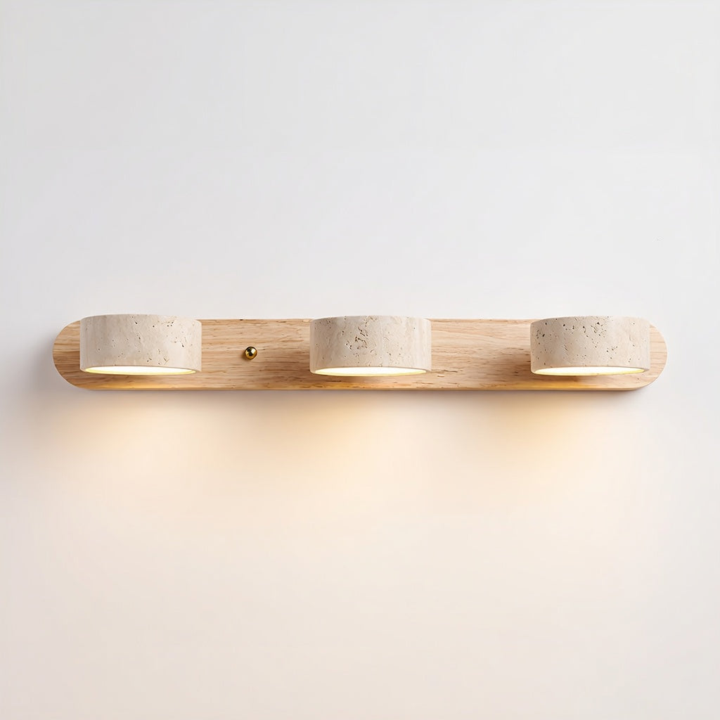 TravertineGlow | Élégante Applique Murale Design en Travertin Moderne