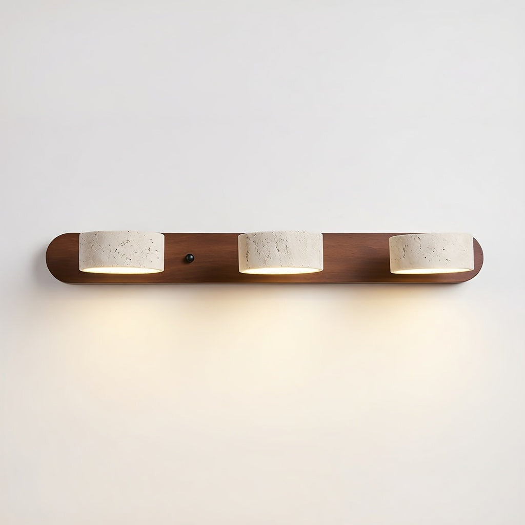 TravertineGlow | Élégante Applique Murale Design en Travertin Moderne