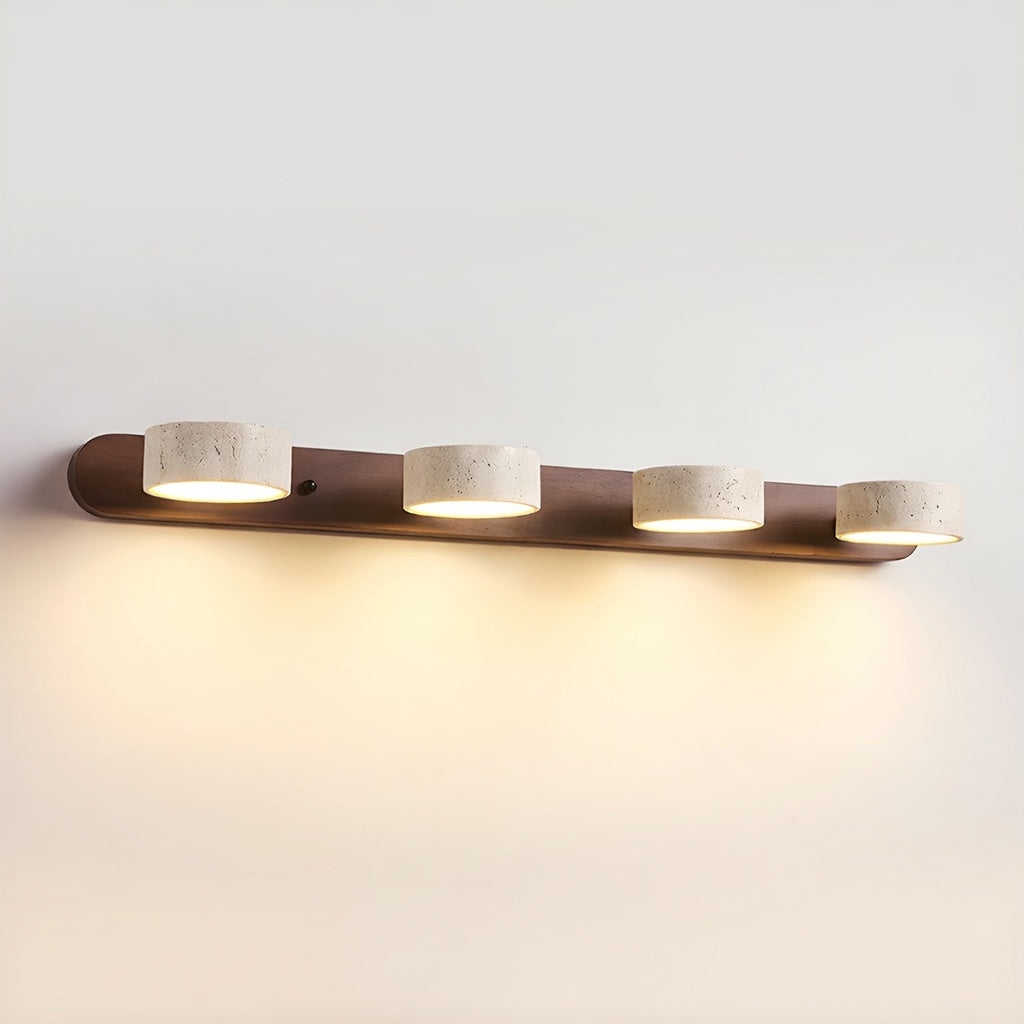 TravertineGlow | Élégante Applique Murale Design en Travertin Moderne