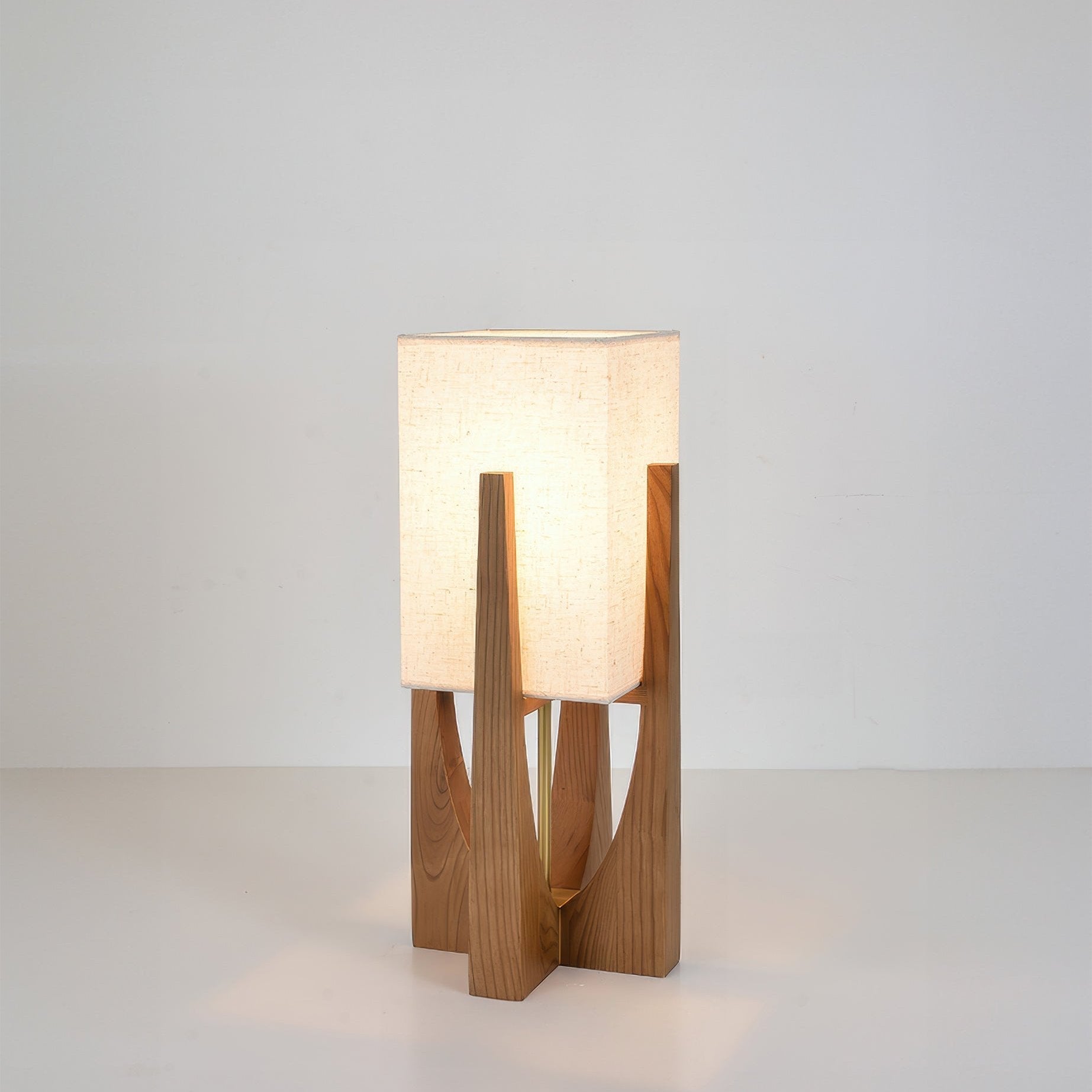 Velin | Élégant Lampadaire Design en Bois avec Éclairage LED 0