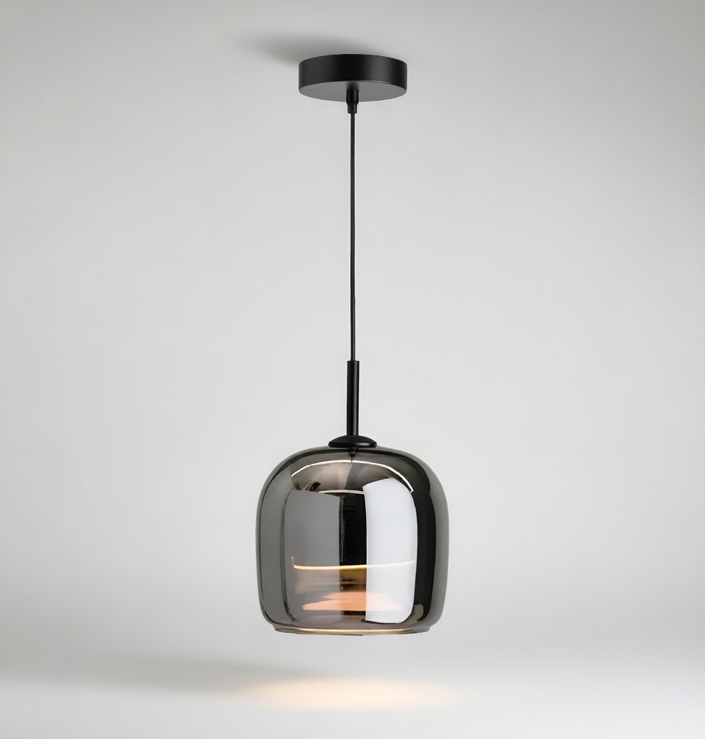 VerreLumineux | Élégante Lampe à Suspension en Verre pour Luminaire Chambre