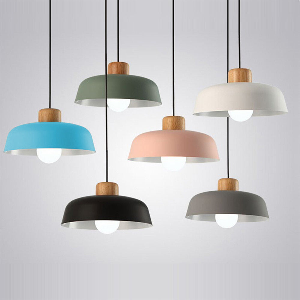 Wovo | Élégante Lampe Suspendue en Bois et Aluminium pour Cuisine 2
