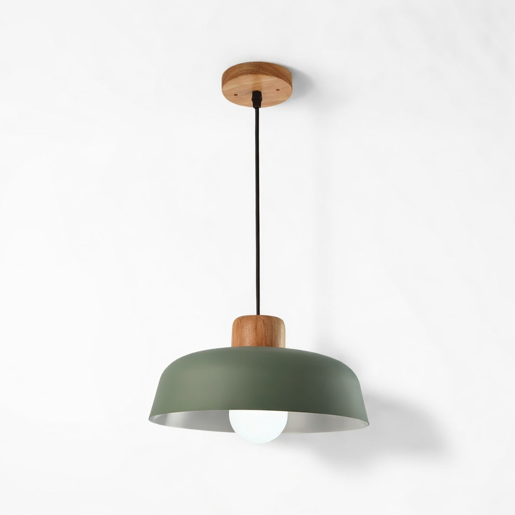 Wovo | Élégante Lampe Suspendue en Bois et Aluminium pour Cuisine