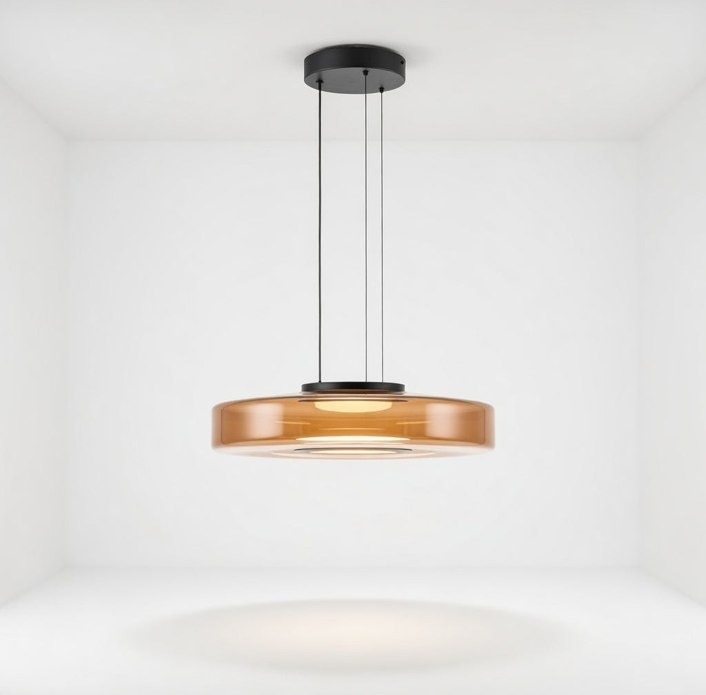 ZenorGlass | Élégante Lampe Suspendue en Verre Multicouche Moderne