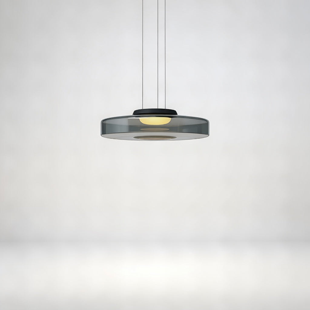 ZenorGlass | Élégante Lampe Suspendue en Verre Multicouche Moderne
