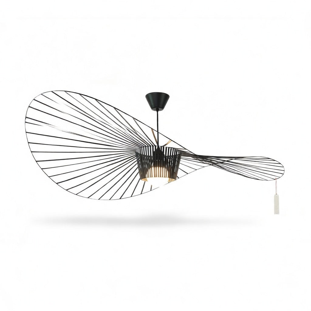 Zenro | Élégante Suspension Vague en Tissu Métallique