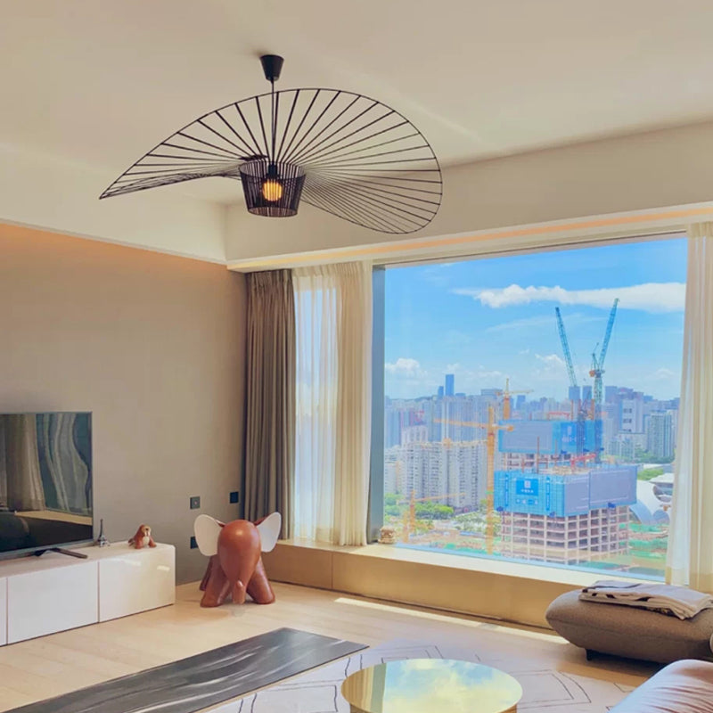 Zenro | Élégante Suspension Vague en Tissu Métallique 3