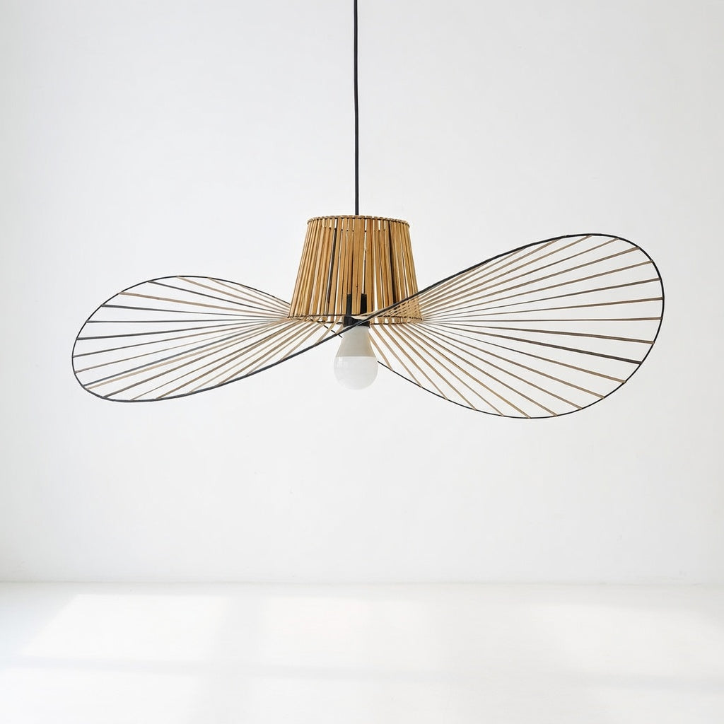 Zenro | Élégante Suspension Vague en Tissu Métallique