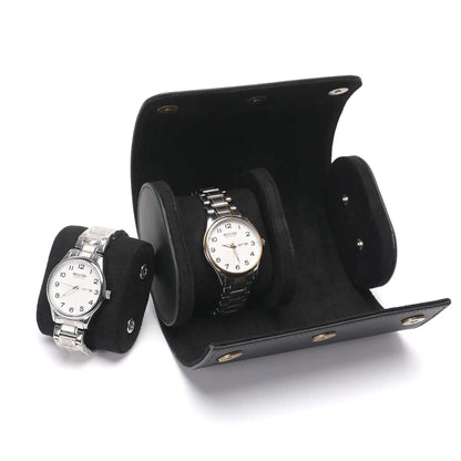 Écrin Atelier | Coffret montres double compartiment simili-cuir | Voyage sûr