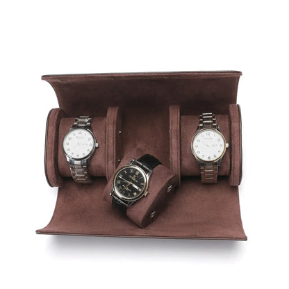 Écrin Atelier | Coffret montres double compartiment simili-cuir | Voyage sûr