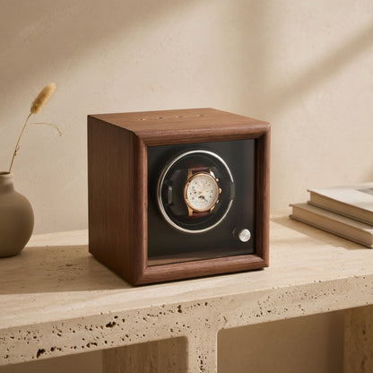 Auréa | Remontoir Montre Bois Silencieux | Compact pour Garder Montres en Marche