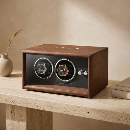 BoisLuxe | Remontoir Montre Bois Duo Silencieux | Design Naturel pour Précision
