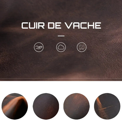 LuxeLine | Boîte à montre cuir noir – 3 emplacements | Doublure douce sécurisée