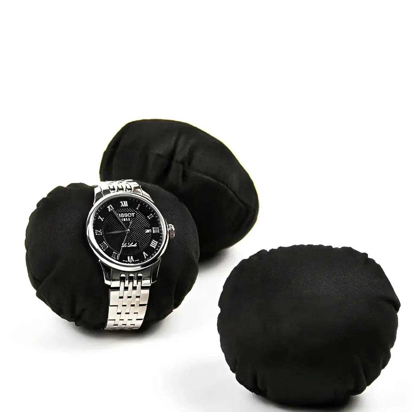 Ligne | Boîte à montres 4 emplacements Couvercle verre | Écrin raffiné pour expo