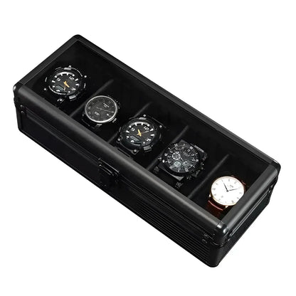 Ligne Élégance | Boîte à montres aluminium intérieur modulable | pour protection