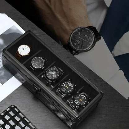Ligne Élégance | Boîte à montres aluminium intérieur modulable | pour protection