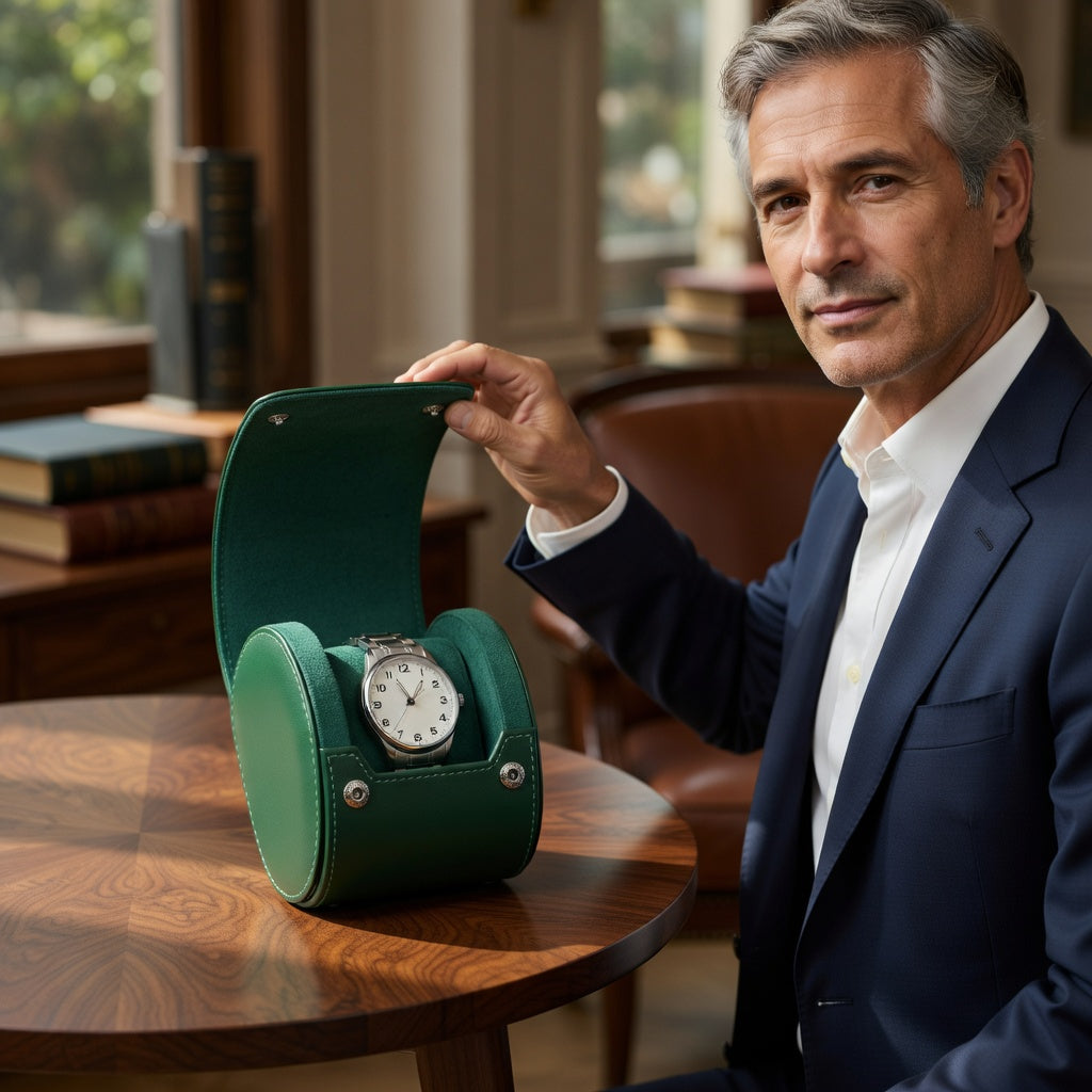 Capri Série | Écrin Montre Similicuir Premium | Fermeture Sécurisée pour Sécurité