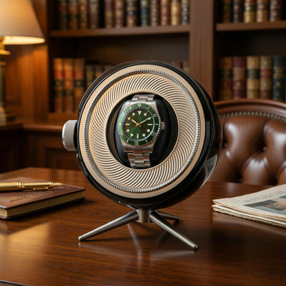 Cosmos Série | Remontoir Montres Sphère Rotative | Écrin Design pour Élégance