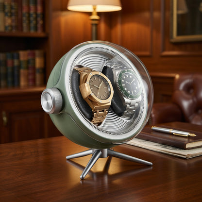Cosmos Series | Remontoir Montres Sphère – Écrin Rotatif Pour 2 Montres