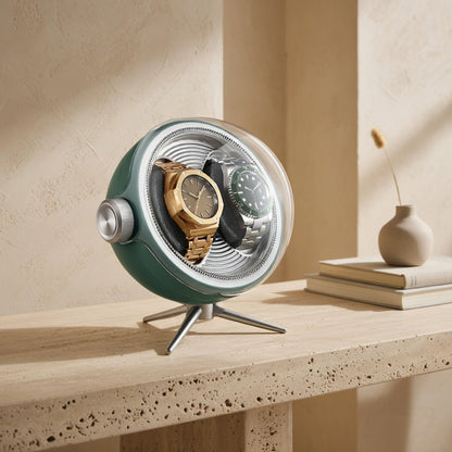 Cosmos Series | Remontoir Montres Sphère – Écrin Rotatif Pour 2 Montres