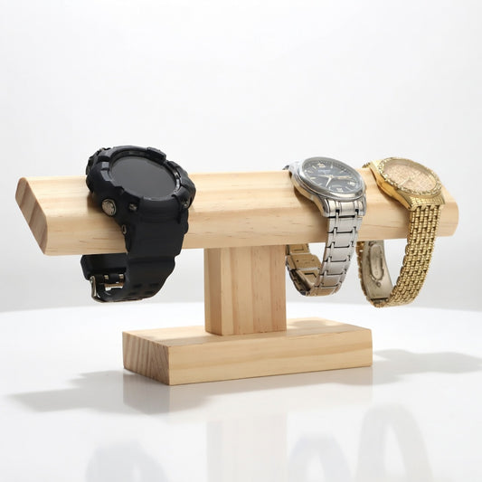 ÉcoLine | Porte-Montre Bambou Mini avec Design | Compact et Protège-Montre