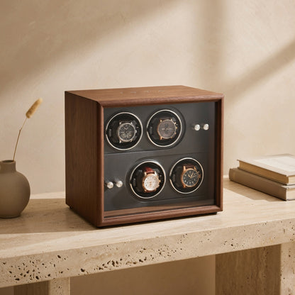 Épure | Remontoir Montre Quadruple Bois Silencieux | pour Montres Automatiques