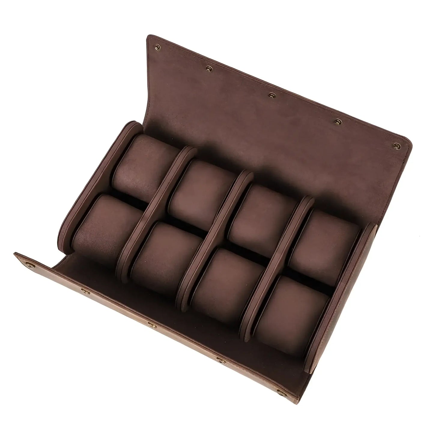 Élégance Horlogère | Étui Montre Cuir Flanelle | Cap. 8 Montres pour Protection
