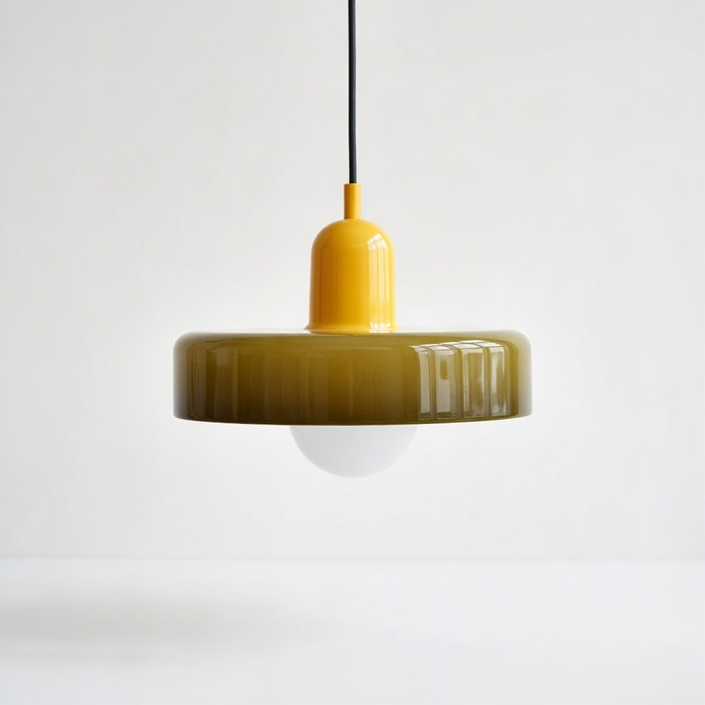 LucconGlass | Élégant Lustre en Verre Coloré Design Rétro Moderne