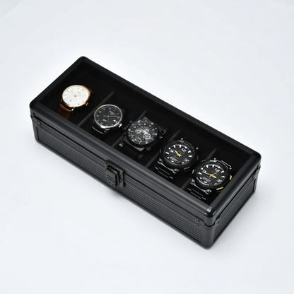 Ligne Élégance | Boîte à montres aluminium intérieur modulable | pour protection