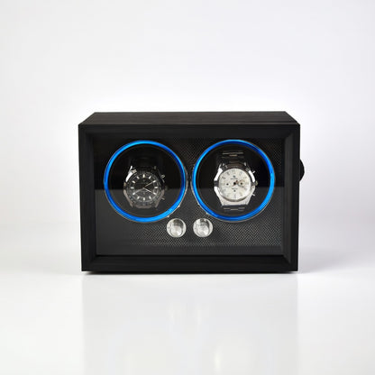 Ligne | Remontoir Montre Cube Double Corbeau Bois - Silencieux | Pour Précis